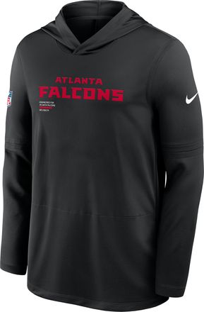Nike Atlanta Falcons Pure Fury Sideline Nike Mens Dri-FIT NFL Long-Sleeve Hooded Top in Black | 03B900A96-P8B