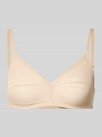 Hanro BH in semitransparentem Design Modell Smooth in Beige, Gr&ouml;&szlig;e XS