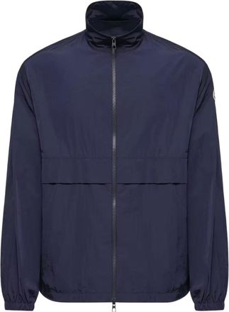 Moncler Navy Blue Mock Collar Jacket