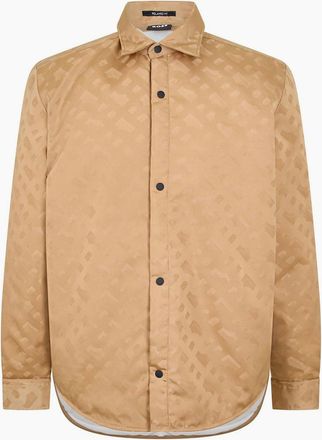 HUGO BOSS Mens Oxford Point Collar Long Sleeve Shirt - Cream - Size: 40/Regular