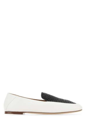 Chlo&eacute; Two Tone Leather Olene Loafers