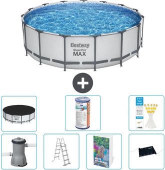 Bestway Piscina Bestway Steel Pro Max Redonda - 488x122 Cm - 8-piezas S619