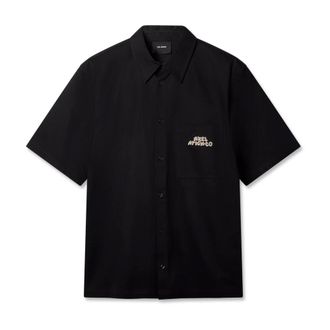 Axel Arigato Short Sleeve Shirts, male, Black, Size: S Drew Shirt