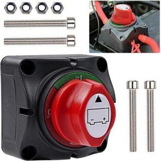 OEM Interruptor De Desconexi&oacute;n De Bater&iacute;a De 12v-48v: Interruptor De Desconexi&oacute;n De Bater&iacute;a De Coche De 48v 275a - Interruptor Aislador De Bater&iacute;a Para Ba