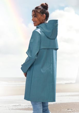 Elbsand Regenjacke mit Kapuze Mesh-Einsatz unter der R&uuml;ckenpasse f&uuml;r ausreichende Bel&uuml;ftung