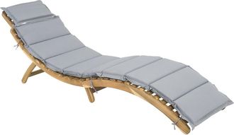 Habitat et Jardin Tumbona De Madera Con Cojines Incluidos <> - Gris