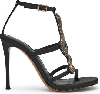 Steve Madden Python Sandal BLACK