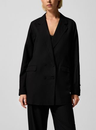 Silk Laundry Womens Wool-silk blend Blazer Jacket