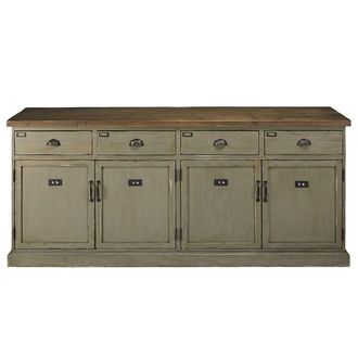 Maisons du monde C&oacute;moda con 4 puertas y 4 cajones de abeto reciclado patinado 210 cm