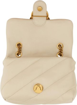 Pinko Womens Shoulder Bag Love Puff Mini White