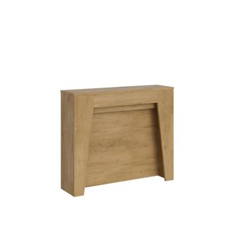 Itamoby Consola extensible 90x25/211 cm efecto madera roble natural