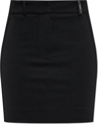 The Attico Korte Rok - Dames - Korte rokken - Zwart - 2XS - Leer - Rokken