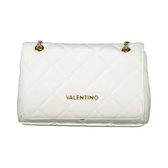 Valentino Shoulder Bags, female, White, Size: ONE SIZE Chain Quilted Crossbody Bag