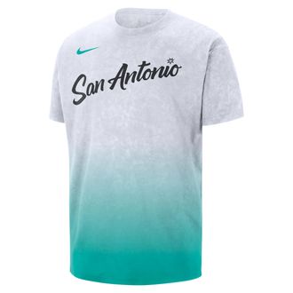 Nike San Antonio Spurs Essential City Edition Nike Mens NBA Max90 T-Shirt in White | IB7742-100