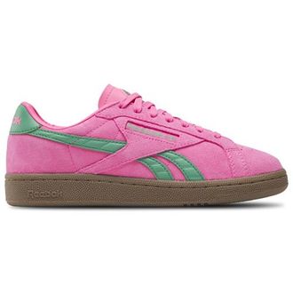 Reebok Womens Club C Grounds UK - Shoes Atomic Pink/Upgrade Green/Gum Size 10.0