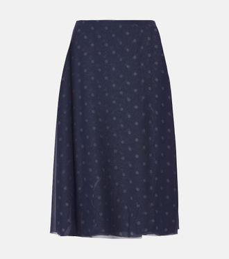 Acne Studios Falda midi estampada