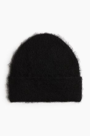 H&M Flauschige Beanie aus Wollmix - Schwarz