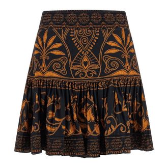 Farm Rio FARM Rio, Short Skirts, female, Multicolor, Size: M Mini Cornely Anika Skirt