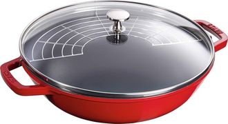 Staub 4.5-Quart Enameled Cast Iron Perfect Pan in Cherry at Nordstrom