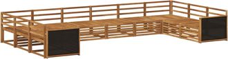 vidaXL Juegos De Sof&aacute;s 10 Uds. Madera De Acacia S&oacute;lida Vidaxl