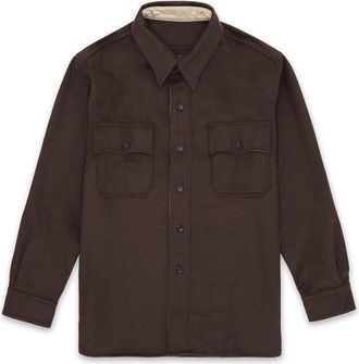Fortela CPO 2.0 Overshirt in Fine Wool in Brown at Nordstrom, Size Xx-Large Eu