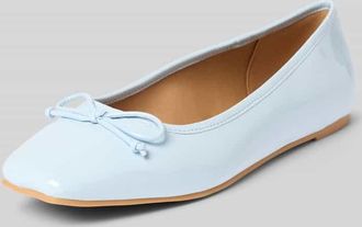 Bianco Ballerinas mit Schleifen-Applikation Modell AROSE in Hellblau, Gr&ouml;&szlig;e 36