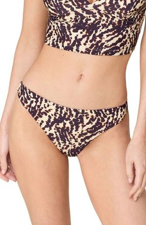 Andie Swim The Signature Bikini Bottoms in Spotted Leopard at Nordstrom, Size X-Large