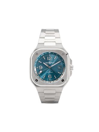 Bell & Ross BR-05 GMT 41mm - men - stainless steel - One Size - Blue
