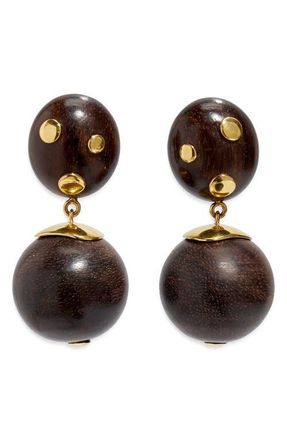 Lizzie Fortunato Nopales Acacia Drop Earrings in Brown at Nordstrom