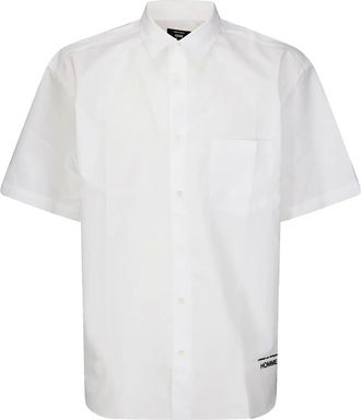 Comme Des Garçons Camicia con ricamo - Bianco