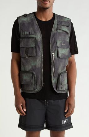 Rta Ibra Utility Vest in Green Marble at Nordstrom Rack, Size Xx-Large