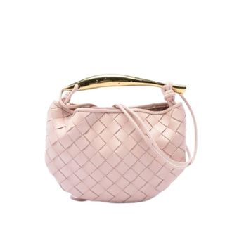 Bottega Veneta Pre-owned Sardine Satchel - Dames - Pre-owned - Roze - Maat: ONE Size Leer