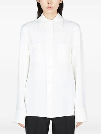 Stella McCartney Blouse met gespreide kraag - Wit