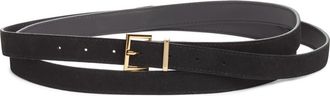 Frame Denim The Double Wrap Leather Belt in Black at Nordstrom, Size X-Small
