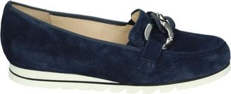 Hassia Schoenen, Dames, Blauw, 39 EU, Suède, Blauwe Suède Instappers