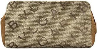 Bulgari Pre-owned Clutches, male, Beige, Size: ONE SIZE Pre-owned Cosmetic Pouch