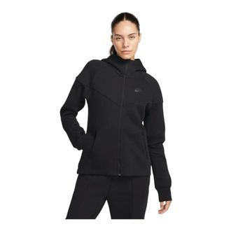 Nike Tech Fleece Hoodie - Dames - Fleece jassen - Zwart - M - Fitness