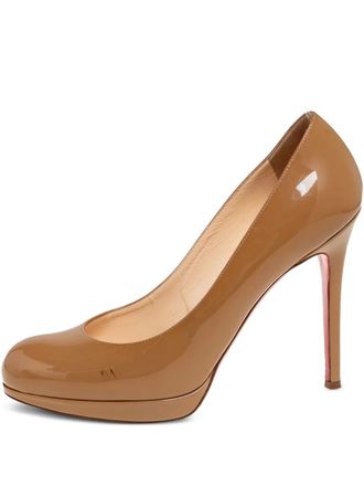 Christian Louboutin 110mm leather pumps - Brown