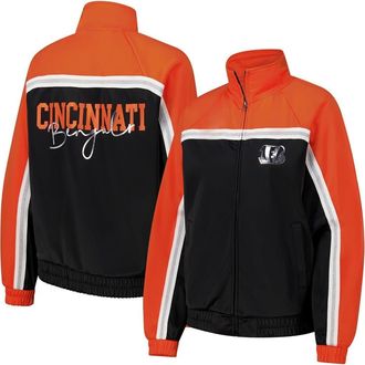 G-III 4Her by Carl Banks Womens G-III 4Her by Carl Banks Black Cincinnati Bengals Post Game Full-Zip Track Jacket at Nordstrom, Size Xx-Large