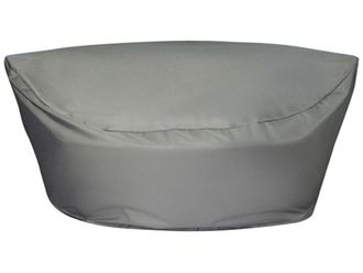 Beliani Funda de protecci&oacute;n impermeable 170 cm 160 cm 75 cm gris