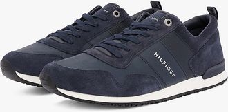 Tommy Hilfiger Mens Suede Mix Tonal Tommy Sneaker - Midnight - US 11.5 / EU 45