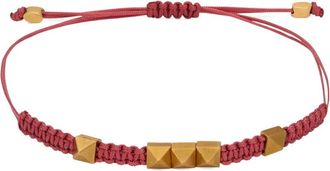 Valentino Garavani Rockstud drawstring bracelet - 697