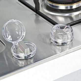 OEM Seis Tapas Protectoras Transparentes Para Los Mandos De La Placa, Puertas A Prueba De Ni&ntilde;os, Resistentes Al Calor