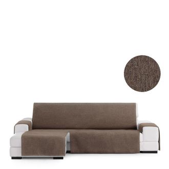Eysa Funda chaise longue izquierda vista frontal marr&oacute;n 290 cm