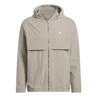 adidas Go-to Full-Zip Windbreaker Putty Beige JL7915
