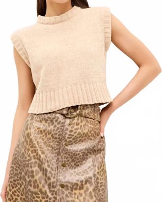 Marie Oliver Presley Shell Top In Sugarcookie