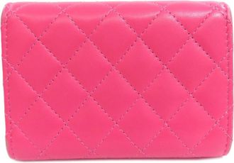 Chanel Boy Chanel Pink Leather Wallet (Tri-Fold) (Pre-Owned)