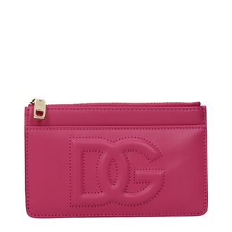Dolce & Gabbana Damens Geldb&ouml;rse aus rosafarbenem/Glyzinienleder