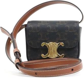 Celine Pre-owned Leather celine-bags - Dames - Vintage Schoudertas - Bruin - ONE Size - Leer - Vintage