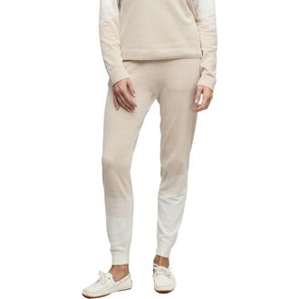 Barefoot Dreams CozyChic Ultra Lite Wavy Colorblock Joggers in Stone Multi at Nordstrom, Size X-Small